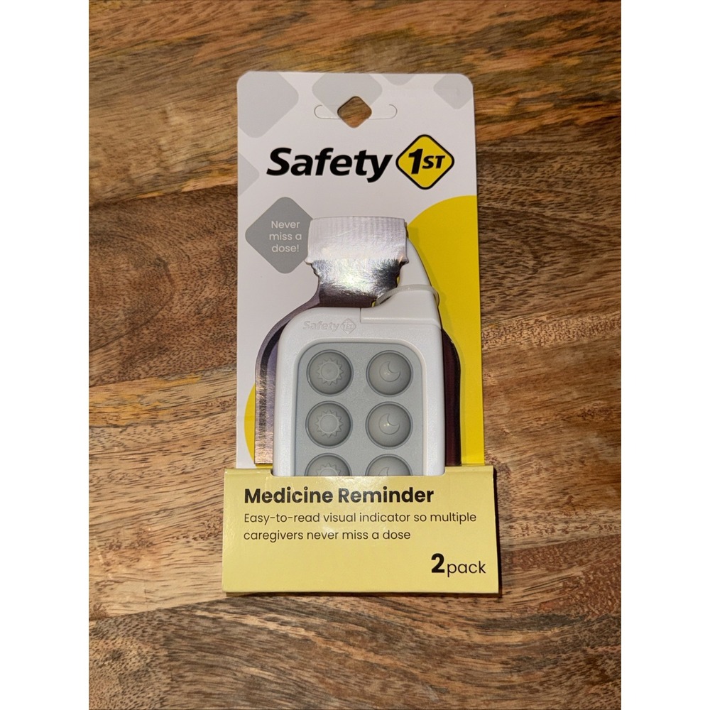 Safety 1st Medicine Reminder 2 Pack Easy‎ Read Dose Pop Buttons Caregivers